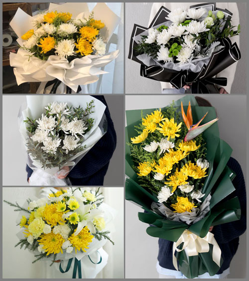 广东湛江市吴川市长岐镇顿流村白事花束代送